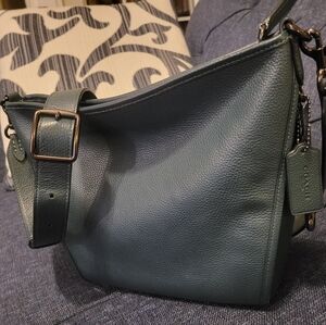 Green Coach Dufflette Crossbody